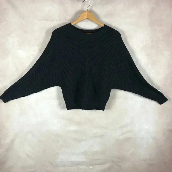 Michael MICHAEL KORS Black Ribbed Dolman Sleeve Sweater Size XS - Picture 8 of 9